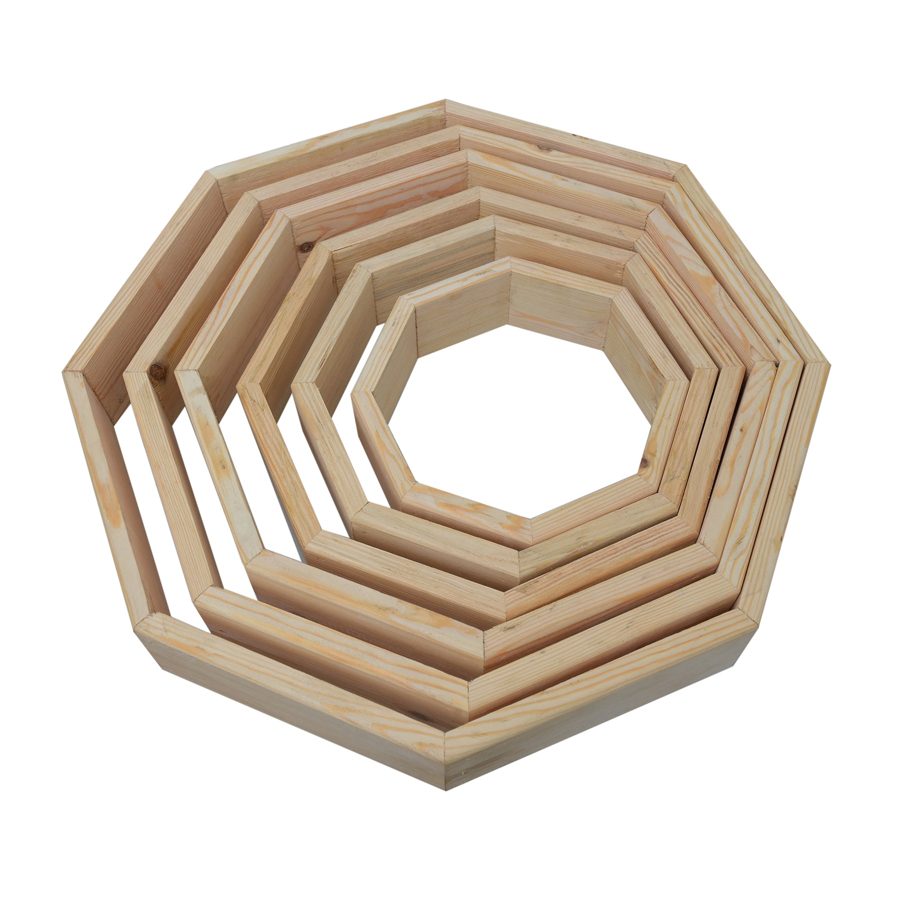 Set of Shaman drum 8-corners Wooden Hoops Solid Wood Size 12,14,16,18,20 inch