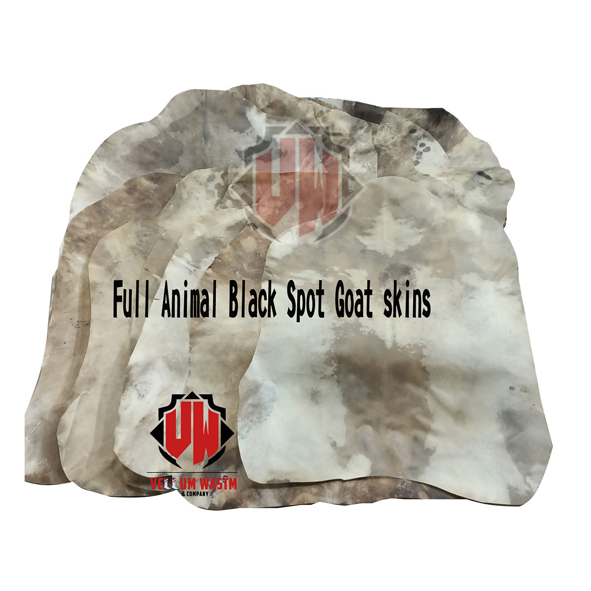 Full Animal Black Spot Goat Skin