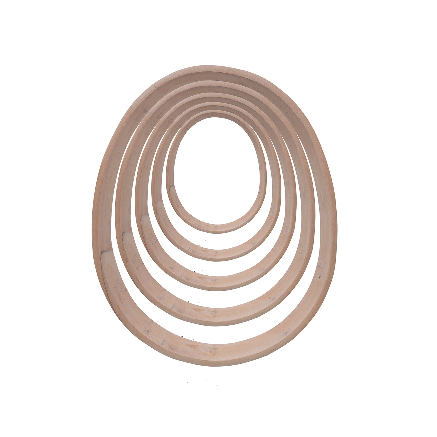 Set of Shamanic Drum Egg Shape Oval Wooden Hoop Size 12,14,16,18,20 x 2.5 inch.