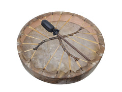Shaman Drums made of Cedar Wood with Natural Goat skins with Bag & Beaters by VW