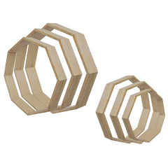 Set of Shaman drum 8-corners Wooden Hoops Solid Wood Size 12,14,16,18,20 inch