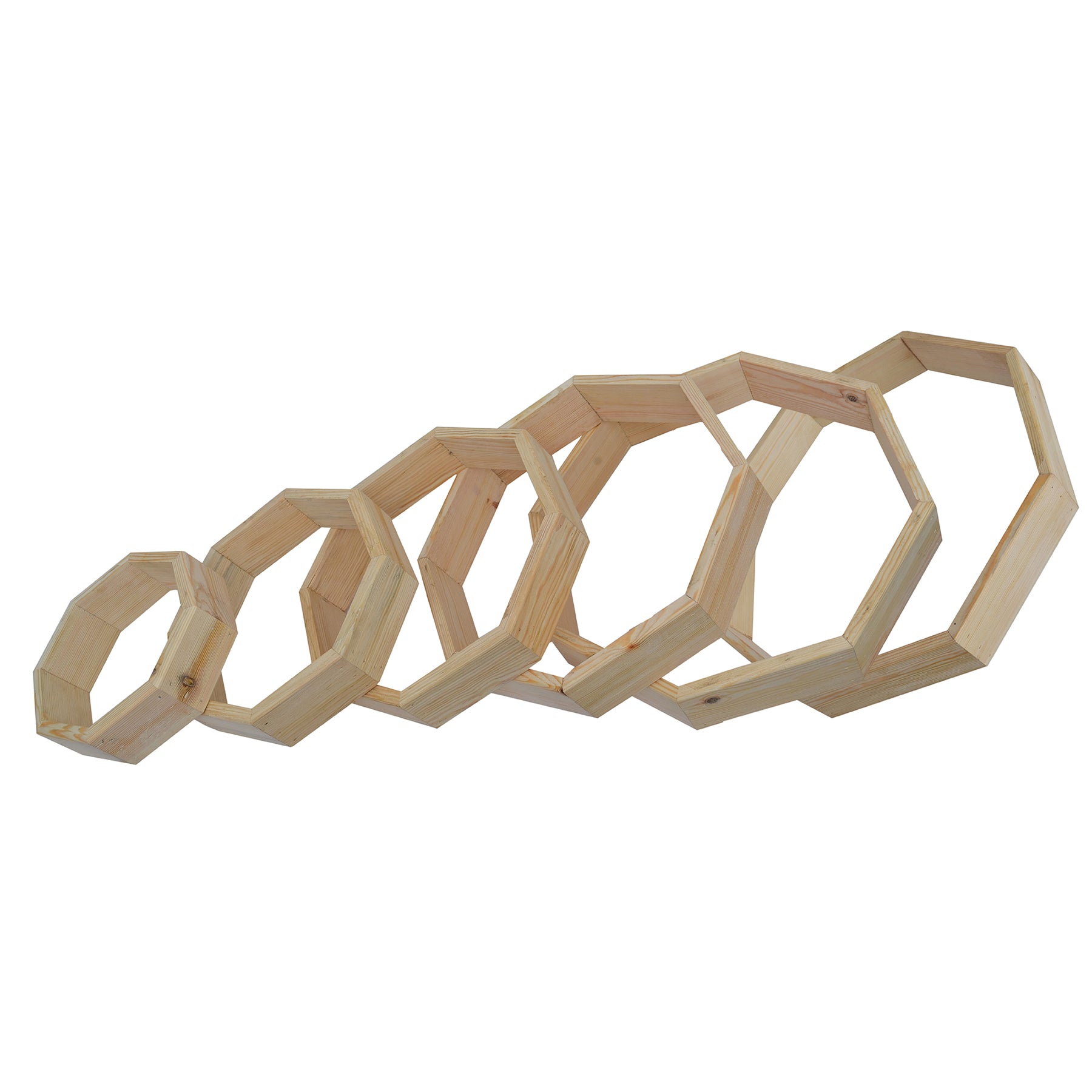 Set of Shaman drum 8-corners Wooden Hoops Solid Wood Size 12,14,16,18,20 inch