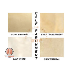 10-Pieces Natural Calf skins Various Size Vellum Parchment by vellumwasim