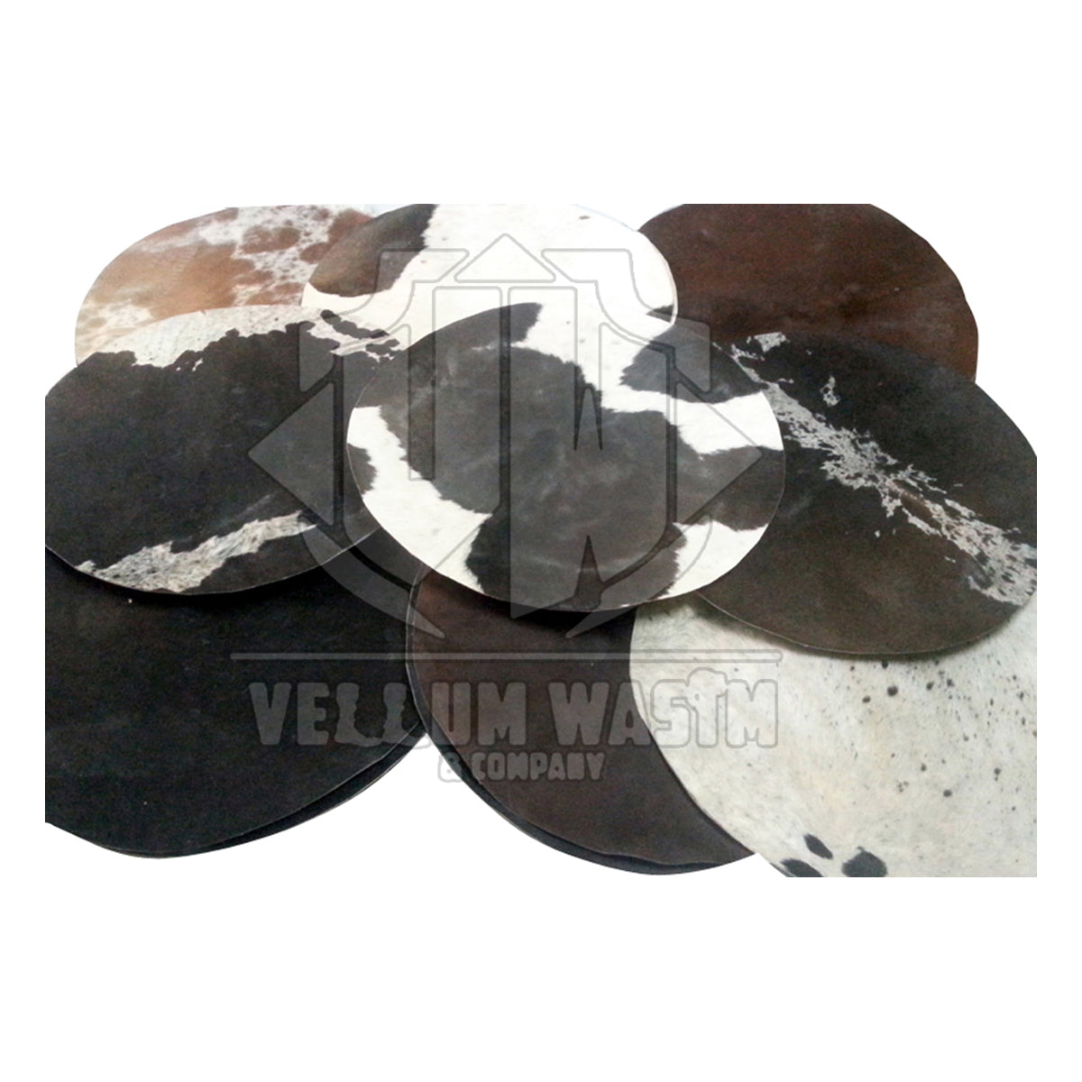 10 Pieces Cow Skins with Hair for all kinds of Drums by VW.