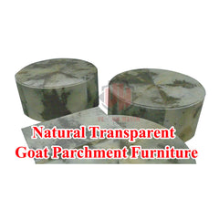 10-Pieces Natural Transparent Whole Goat Vellum Parchment for furniture calligraphy.