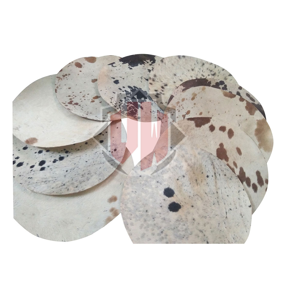 10 Pieces Cow  skins with Hair  for All kinds of Drums by Vellum Wasim.