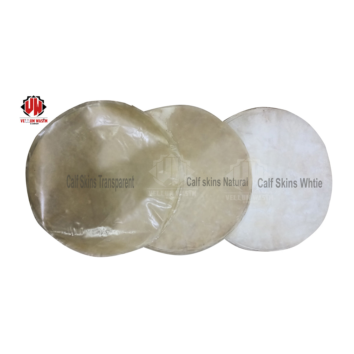 10 Pieces Goat Skins White,Natural ,Transparent for all kinds of Banjo Think Quality by VW.