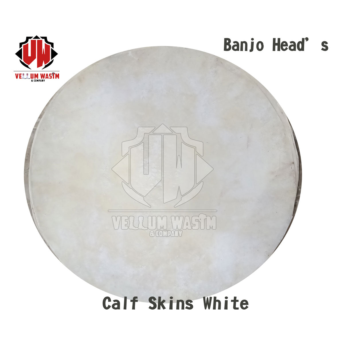 10 Pieces White Calf Skins for Urumi ,Banjo Drums Thin Quality  by VW.