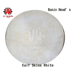 10 Pieces White Calf Skins for Urumi ,Banjo Drums Thin Quality  by VW.