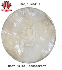 10 Pieces Goat Skins White,Natural ,Transparent for all kinds of Banjo Think Quality by VW.