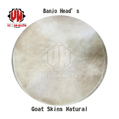 10 Pieces Goat Skins White,Natural ,Transparent for all kinds of Banjo Think Quality by VW.