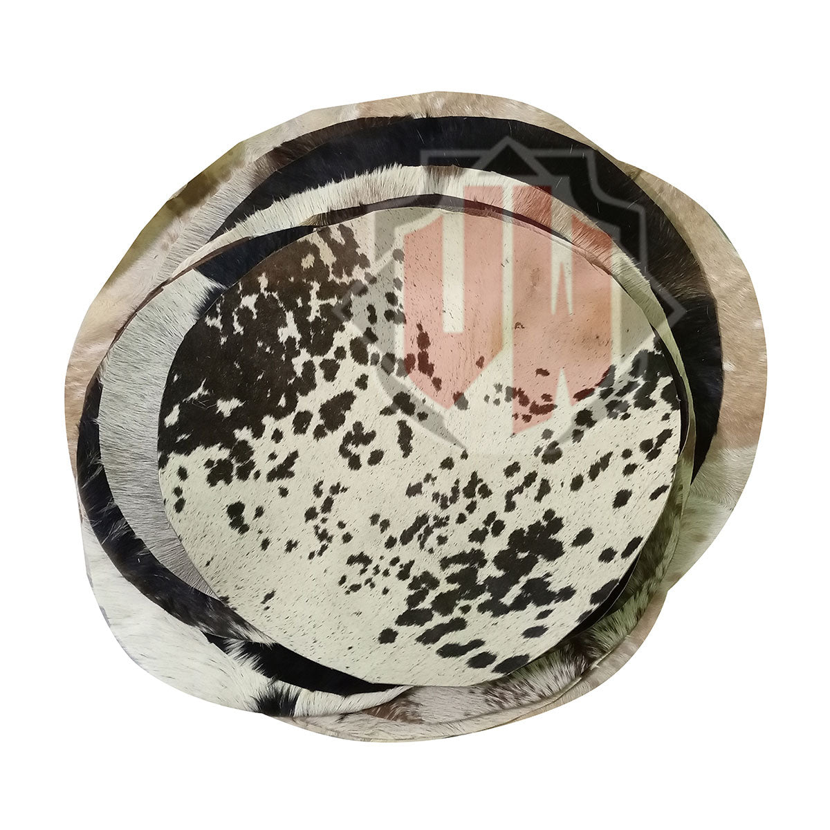 10 Pieces Cow Skins With Hair fro all kinds of Drums by VW.