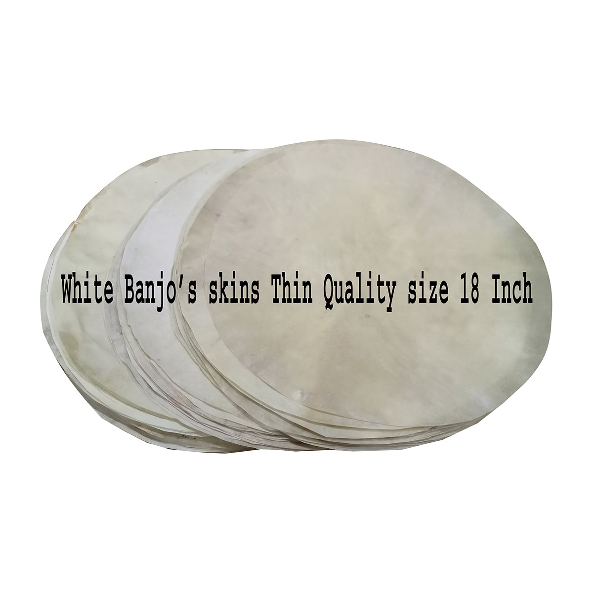 10 Pieces White Goat Skins for Urumi ,Banjo Drums Thin Quality skins by VW.
