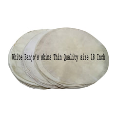10 Pieces White Goat Skins for Urumi ,Banjo Drums Thin Quality skins by VW.
