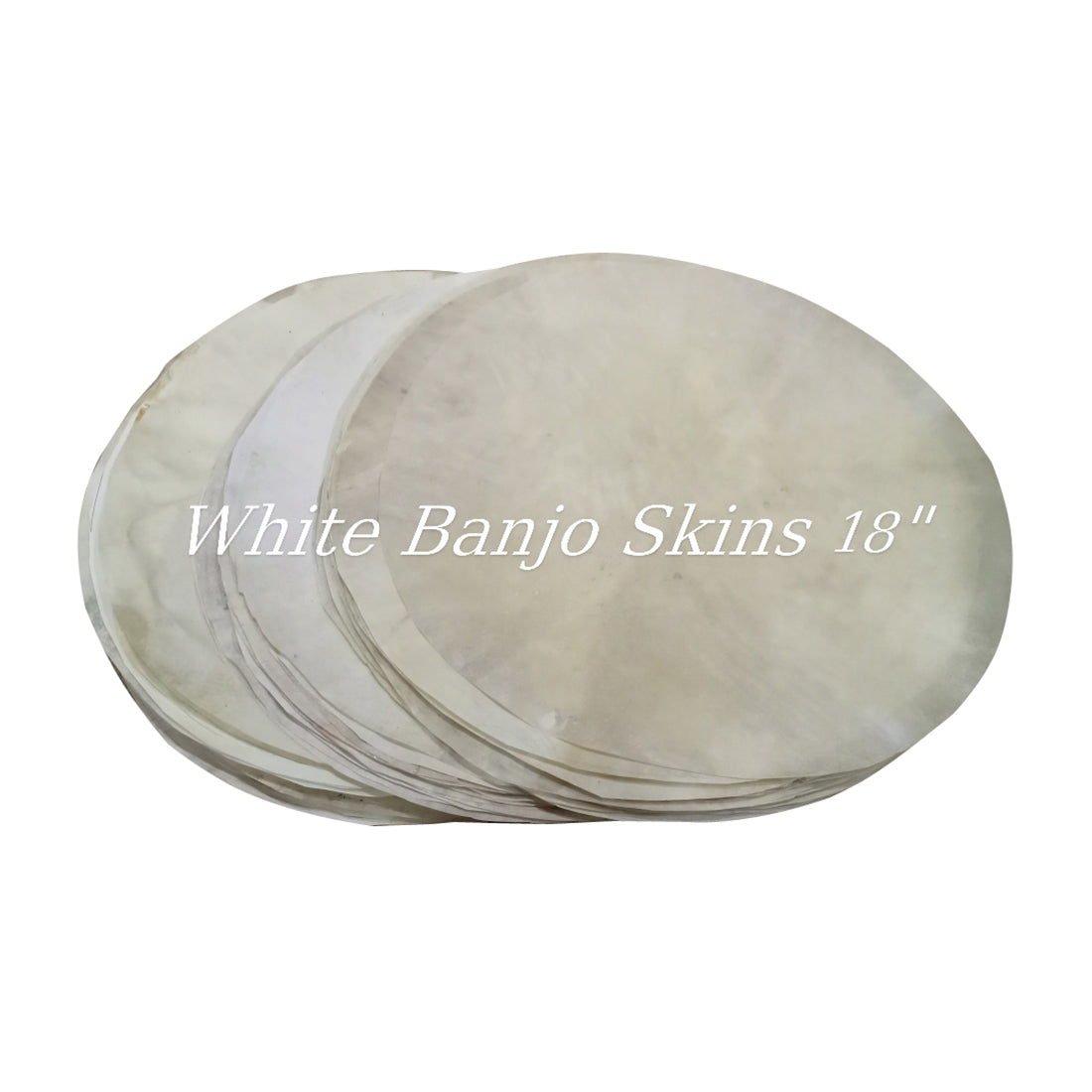 10 Pieces White Goat Skins for Urumi ,Banjo Drums Thin Quality skins by VW.