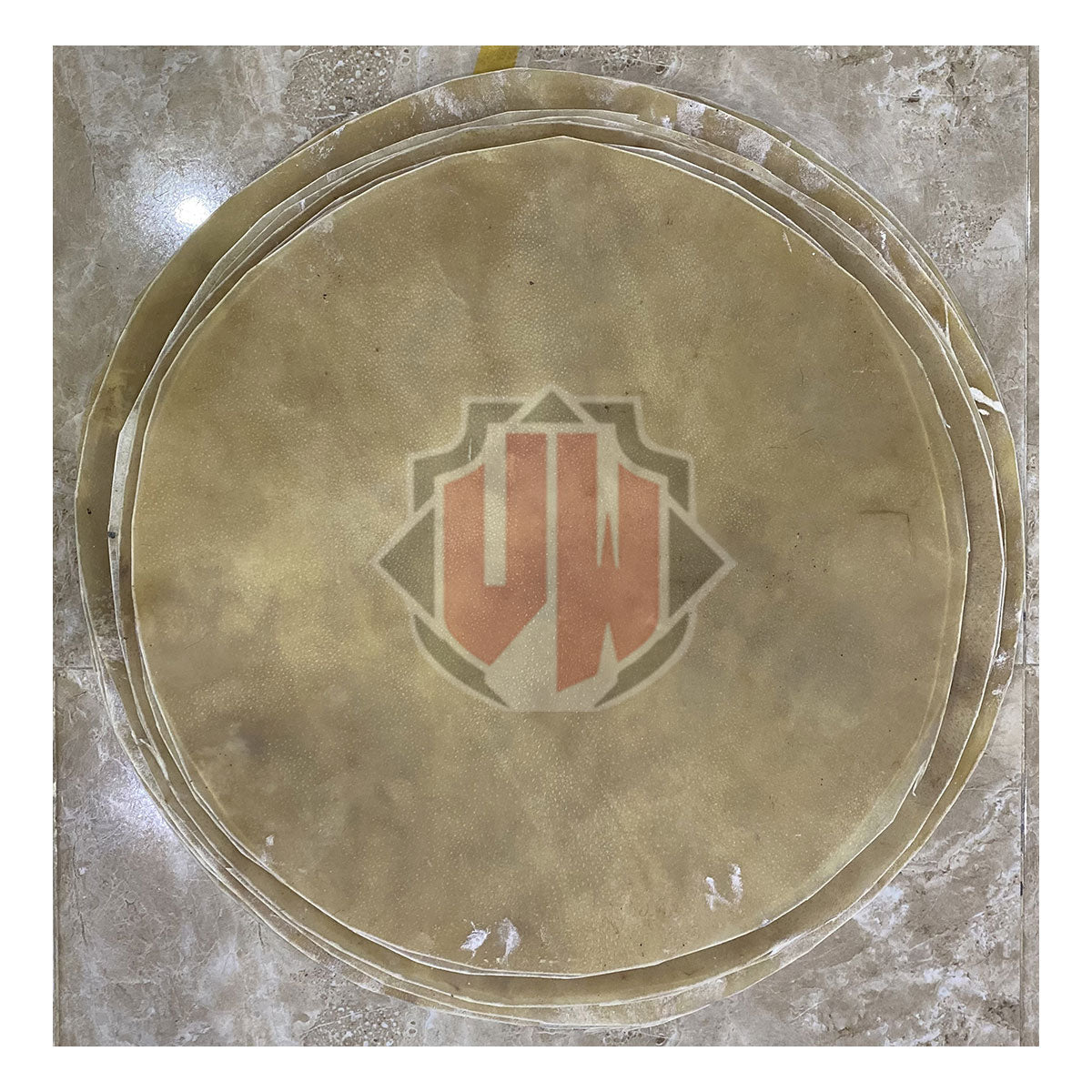 10 Pieces Natural Cow Thicker Skins for All kinds of Drums by Vellum Wasim.