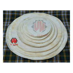 10-Pieces Natural Goat Skins Size 10 to 40 inch Medium / Thick Quality by VellumWasim