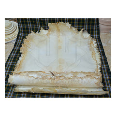 10-Pieces Brand New Full Animal Natural White Goat skins Medium / Thick by Vellum Wasim