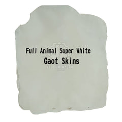 10-Pieces Brand New Full Animal Super White Goat skins Medium / Thick by Vellum Wasim